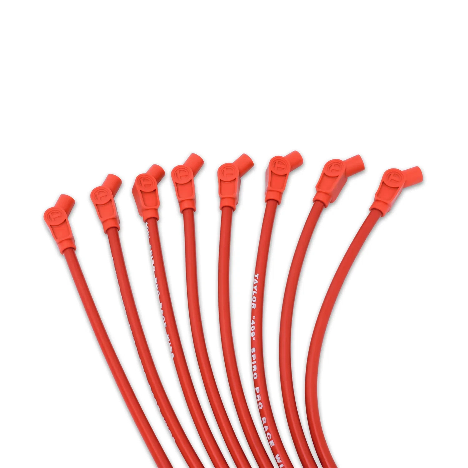 Spark Plug Wire Set Universal 10.4mm Silicone Spiro Pro 409 409 135_ Red 79253
